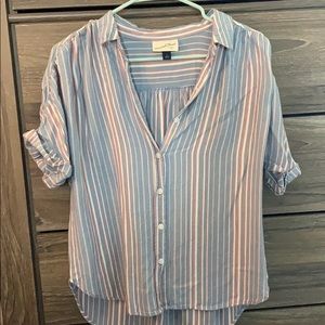 Striped button down shirt